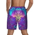 thumbnail image 4 of Haiem Elephant In Tribal Style Men'S Quick-Dry Swim Trunks: Comfortable Beach Shorts With Mesh Lining And Pockets - Ideal For Swimming And Sunbathing Xx-Large, 4 of 9