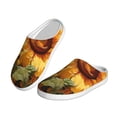 thumbnail image 2 of KLL Sunflower Blue Sky Pattern Adult Unisex Cozy Slippers,Fuzzy Slip-on Slippers TPR Sole Slippers Comfort Plush Home Footwear for Indoor & Outdoor-8, 2 of 7