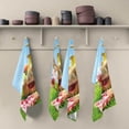 thumbnail image 2 of Wine Fruits Basket Tea Towels Set of 1 Picnic Meadow Kitchen Dish Cloth with Hanging Loop, 18"x28"Lint-Free Absorbent Towel for Kitchen Drying Wiping and Cleaning, 2 of 7