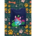 thumbnail image 3 of Colorful Corgi Bowtie Portrait Sweatshirt Men -Image by Shutterstock, Male Large, 3 of 4