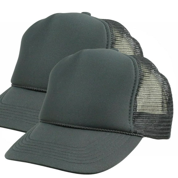MR.R Sublimation Blanks Polyester Mesh Cap Mesh Hat Two Tone Trucker Summer Mesh Cap with Adjustable Snapback,2pcs per Pack