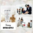 thumbnail image 6 of Funny Office Gifts for Coworkers - Gag Gifts for Co-worker Colleague Christmas Birthday Going Away Farewell Gifts for Work Bestie, 20 Oz Vacuum Insulated Tumbler, 6 of 6