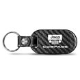 thumbnail image 1 of Jeep Compass Real Carbon Fiber Dog-Tag Style Key Chain, 1 of 6