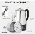 thumbnail image 6 of Mixpresso Electric Percolator Coffee Pot 10 Cup Stainless Steel Percolator, 6 of 7