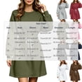thumbnail image 3 of Lnmiateer Women Long Sleeve Oversized Sweatshirt Mini Dress Cozy Cut For Fall Casual Weekend Daily Occasions, 3 of 9