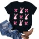 thumbnail image 4 of Blusas de Manga Corta para las Mujeres Divertida Impresión Cuello Redondo Camiseta Vintage, Blusas de Primavera para las Mujeres, 4 of 4