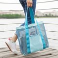 thumbnail image 6 of Mesh Beach Tote Bag, Large Capacity for Women with Pockets, Durable Nylon for Pool Travel Shopping Picnic, 6 of 8