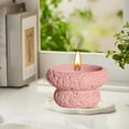 thumbnail image 1 of Concrete Meteorite Candle Container Flameless Crystal Essential Oil Diffuser & Modern Tabletop Decorative Accent, 1 of 6