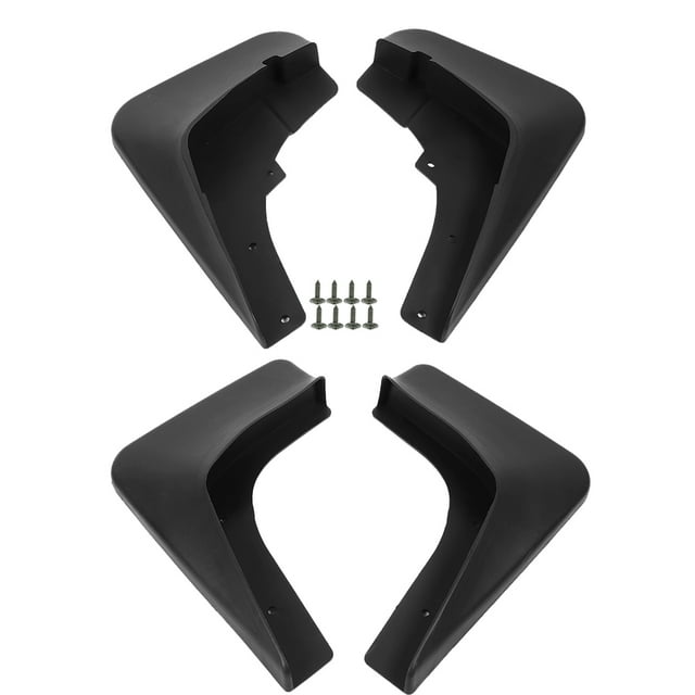 Wheel Mudguard,Car Black Rubber Mudguard Mud Splatter Cover Fenders Car Mud Flaps Streamlined Design