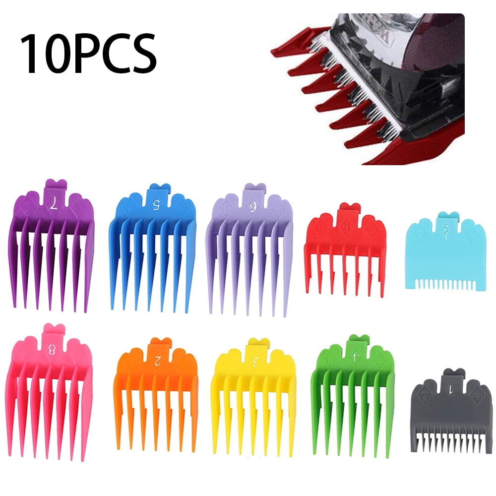 Professional Hair Clipper Guards Guides 10 Color Coded Cutting Guides, Combs  Replacement Guards Set for Wahl Clippers/Trimmers