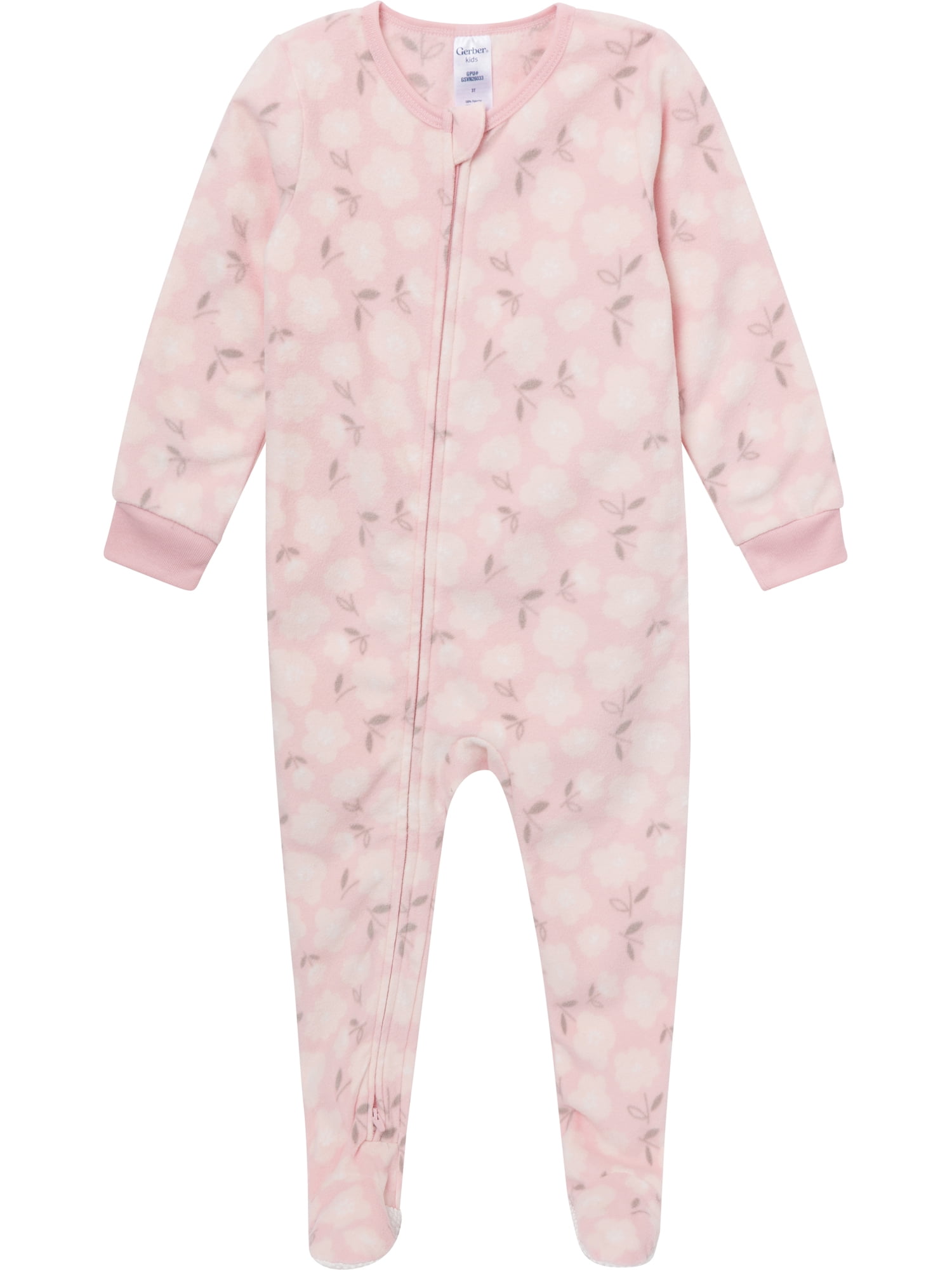 Gerber Baby and Toddler Neutral Microfleece 2-Way Zipper Blanket Sleeper Pajamas, 3-Pack, Sizes 0/3 Months - 5T
