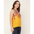 thumbnail image 3 of Moomaya Sleeveless Mandarin Collar Printed Georgette Top - Women's Stylish Top, 3 of 9