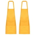 thumbnail image 1 of Unique Bargains 2pack Kitchen Cooking Aprons Polyester Art Aprons Pottery Apron Waterproof Artist Painting Apron Yellow, 1 of 5