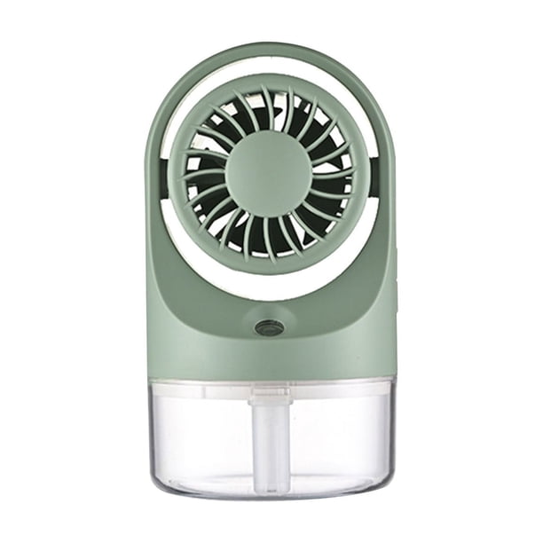 Xihbxyly Mini Ventilador de Escritorio Portátil con Tanque de Agua de 300 Ml, Humidificador Usb y Ventilador de Torre, Funcionamiento Silencioso, Ajustes de Viento Ajustables, Uso En Casa o En La Ofi