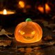 thumbnail image 3 of HWRETIE Luminous Pumpkin Ornament,Glowing Halloween Decoration, 3 of 7