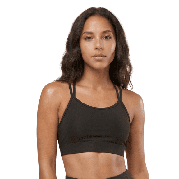 Women’s Knotted Back Sports Bra, Moisture Wicking Comfortable Activewear