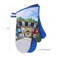 thumbnail image 2 of IH Casa Decor Oven Mitts 2 Pcs Whimsical Rowhouse - Ensemble De 2, 2 of 2