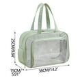 thumbnail image 3 of Fanshiluo Transparent PVC Wet Dry Wash Bag Cosmetic Bag Large Capacity Beach Bag, 3 of 7