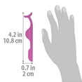 thumbnail image 4 of SHANY Kiss My Lash Faux Eyelash Applicator - Stainless Steel Applicator Tool Eyelash Extension Tweezers False Lash Remover Clip  Nipper - PURPLE, 4 of 5