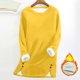 thumbnail image 1 of HongQid Women's Winter Warm Sherpa Lined Fleece Crewneck Sweatshirt Pullover Loungewear Tunic Tops, 1 of 4
