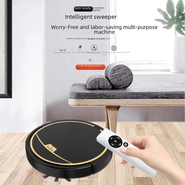 Robot barredor inteligente para el hogar, tres en uno, con función de barrido, succión y arrastre, con luz ultravioleta y tanque de agua