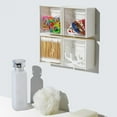thumbnail image 3 of Flip Storage Box Transparent Adhesive Small Object Storage Box, 3 of 9