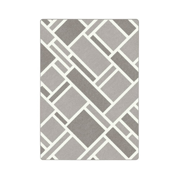 Midas 7'8" x 10'9" Area Rug In Color Morning Fog-Color:morning fog,Material:Nylon