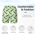 thumbnail image 5 of Lsque Mens Swim Trunks Green Cucumber1 Pattern - Bathing Suit Compression Liner - Beach Swim Shorts Swimwear - (S-3XL) - Stretch Quick Dry -XX-Large, 5 of 9