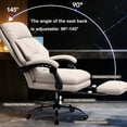 thumbnail image 6 of WXJHL Executive Office Chair with Foot Rest Comfortable High Back Computer Gaming Chairs Home Office Desk Chairs Big and Tall PU Leather Work Chair, 6 of 6