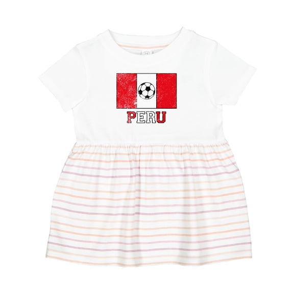 Inktastic Peruvian Soccer Girls Baby Dress