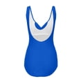thumbnail image 3 of Conairie Women One Piece Swimsuit Tummy Control V Neck Ruched Full Coverage Bathing Suit Solid Color Outdoor Beach Swimwear Summer Activities Blue XXXL, 3 of 4