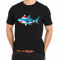 thumbnail image 3 of Funny Santa Shark Christmas Lights Sharkmas Tree Xmas T-Shirt for Adults Men and Women, 3 of 4