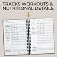 thumbnail image 3 of The Ultimate Fitness Journal for Tracking and Crushing Your Gym Goals - Detailed Workout Planner & Log Book For Men and Women - Great Gym Accessories With Calendar, Nutrition & Progress Tracker, 3 of 8