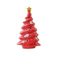 thumbnail image 2 of Kumdkd Red Ceramic Christmas Tree Desktop Ornament, 7.01 Inch Mini Ceramic Holiday Decor for Tabletop, Shelf, Mantel, Festive Home Office Decoration, Christmas Gift Idea, Small Scene Layout Prop, 2 of 9