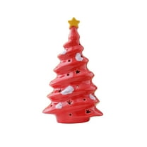 Ceramic Christmas Tree Tabletop Ornament - Festive Holiday Decoration for Home Ambiance and Cheerful Gift