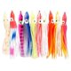 thumbnail image 1 of Señuelos de pesca con falda de calamar, cebo suave, Crankbait pequeño, suministros de pesca de colores brillantes, juego de 20 Uds., 2x10 Uds. 3 piezas, 1 of 8