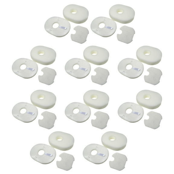 HQRP 10-Pack Foam & Felt Filter Kit for Shark Rocket HV300, HV301, HV302, HV305, HV310, HV302Q Vac