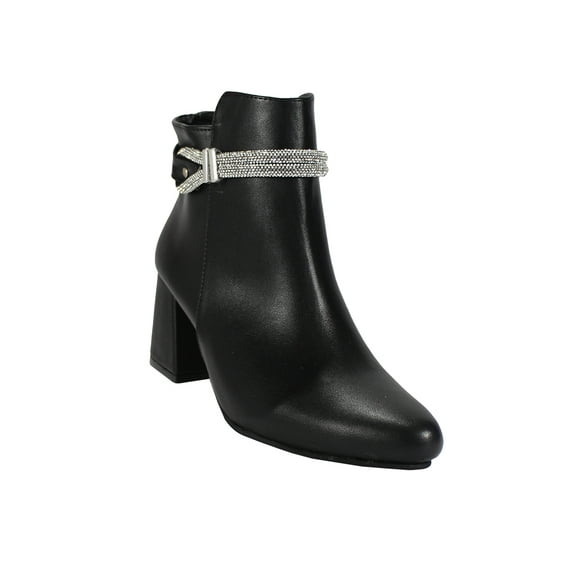 BOTIN DE VESTIR LEON MUJER NEGRO SINTETICO 1606