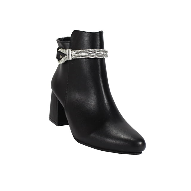 BOTIN DE VESTIR LEON MUJER NEGRO SINTETICO 1606