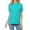 Turquoise Blue, variant on Basico Fuchsia Polo Collared Shirts For Women 100% Cotton Short Sleeve Golf Polo Shirts For Women and Juniors