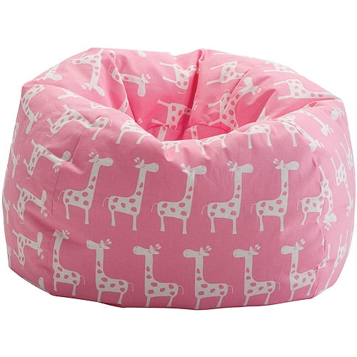 Classic Twill Bean Bag, Pink Giraffe - Walmart.com