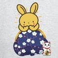 thumbnail image 3 of CafePress - Japanese Style Rabbit With Purse Sweatshirt - Zip Hoodie, Classic Hooded Sweatshirt with Metal Zipper, 3 of 4