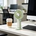 thumbnail image 4 of Weloille Desk Table Fan 1 Piece, Quiet Operation Small Personal Fan, Adjustable Speed Portable Cooling Fan, Lightweight Mini Fan for Home Office Bedroom Desktop Use, 4 of 8