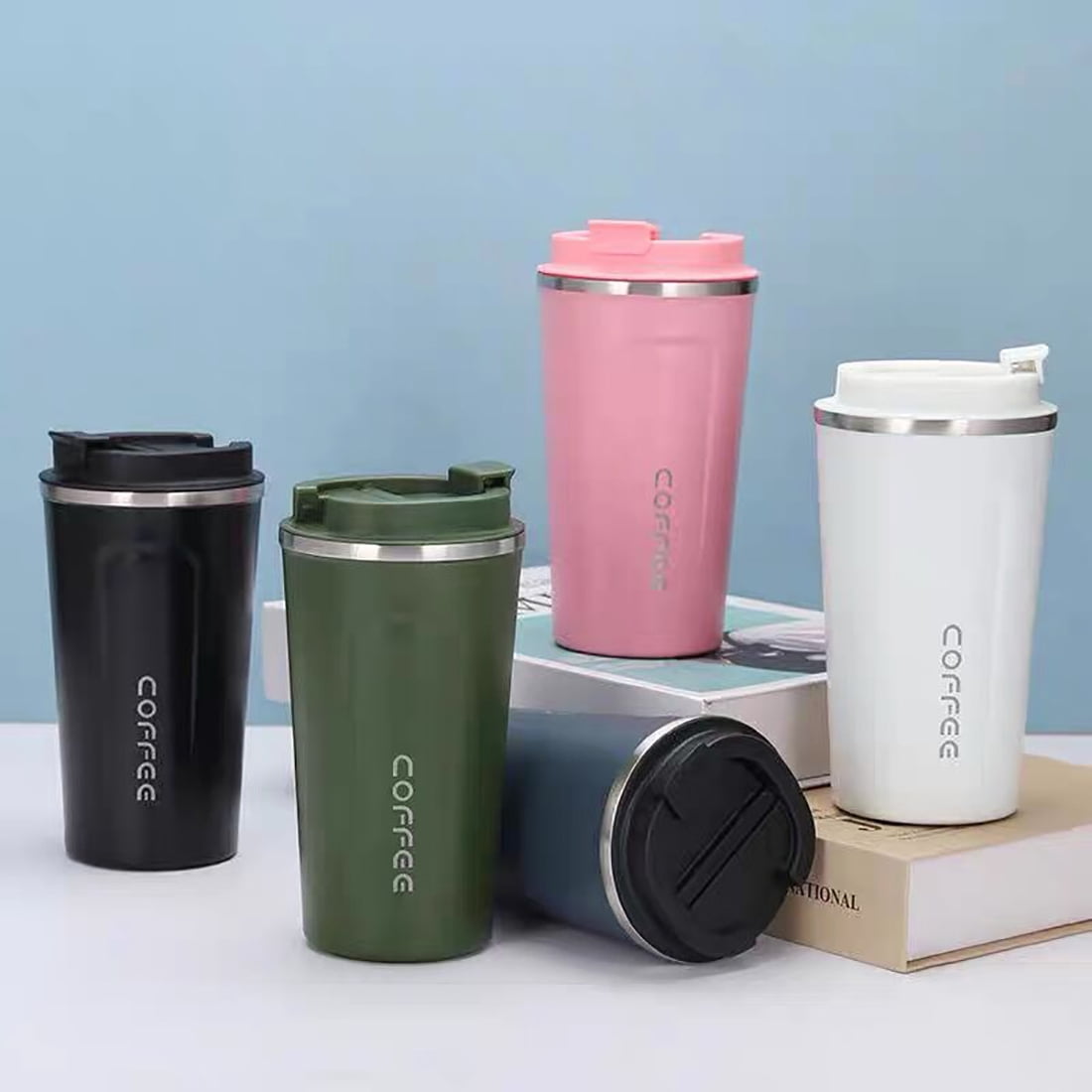 CHTENZY 13oz Insulated Travel Coffee Mug With Lid, Hot and Cold, Stainless  Steel Cups, Transparent L…See more CHTENZY 13oz Insulated Travel Coffee Mug