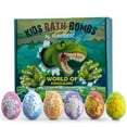 thumbnail image 1 of 100% New Bath Bombs for Kids with 6 Pcs Surprise Dinosaur Toys Inside, Organic and Natural Bubble Bath Fizz Spa Bath Bomb Set Gift, 1 of 3