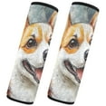 thumbnail image 2 of Qxltty Corgi with Oil Painting Style Car Seat Strap Pads are Soft and Snug Fitting for All Cars Backpacks Pushchair, 2 of 8