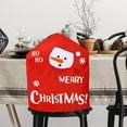 thumbnail image 6 of Lilixerw Christmas Chair Covers with Snowman Print,Festival Stool Cover for Holiday Dining Decor,Soft Xmas Chair Cover,Easy to Clean,21.65x17.72Inch,Red, 6 of 6