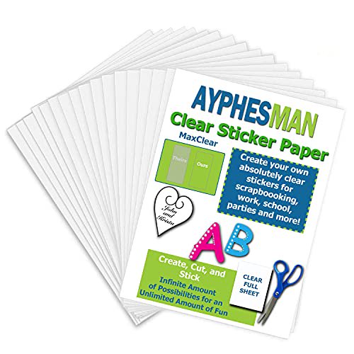 clear sticker paper clear printable vinyl sticker paper