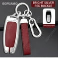 thumbnail image 2 of For Audi C-style three button A6 A7 A8 E-tron Q8 C8 D5 A1 A3 TTS RS 8S Car Accessories Fashion Car Remote Key Case Cover Shell, 2 of 26