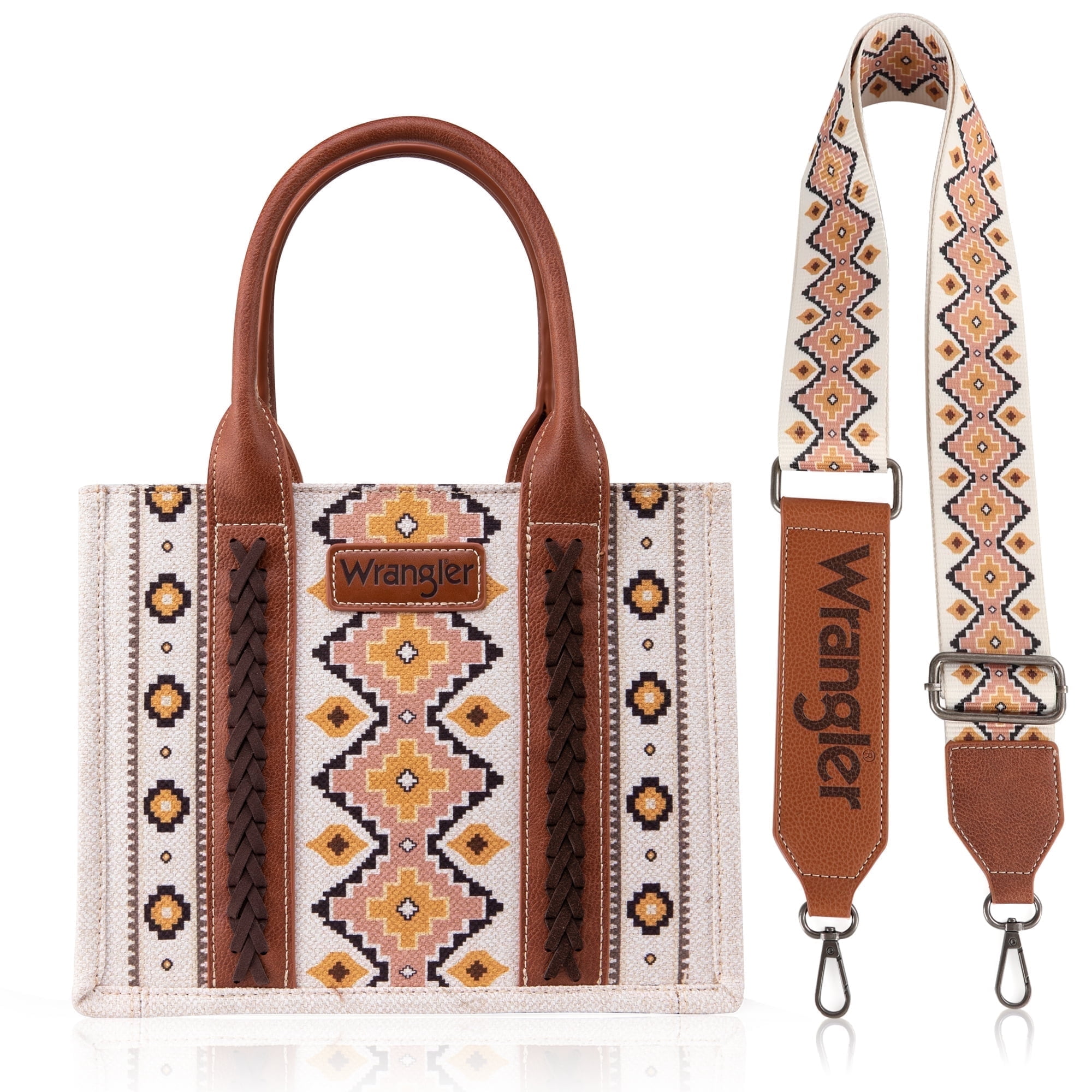 Wrangler Aztec Tote Bag for Women, Coffee photo 1